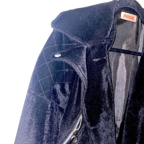 Black Moto Style Jacket - Picture 6 of 7